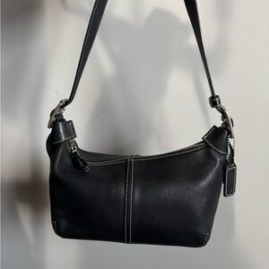 Coach Vintage Legacy Demi Hobo Black Leather Shoulder Bag